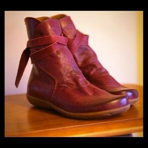 Women’s Burgundy wine Jafa ankle boots 7